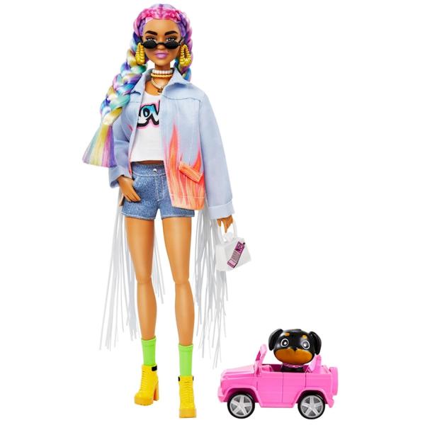 Poupée Barbie Extra : Look Veste à franges - Fisher-Price-GRN29