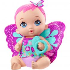 My Garden Baby doll: Baby butterfly Rose drinks and pees