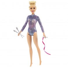Barbie-Turnerin-Puppe: (Blond)