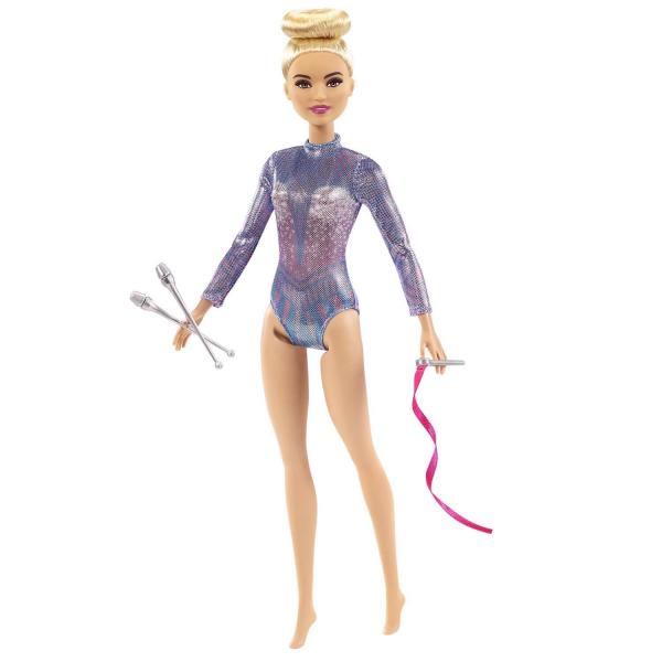 Barbie-Turnerin-Puppe: (Blond) - Mattel-GTN65