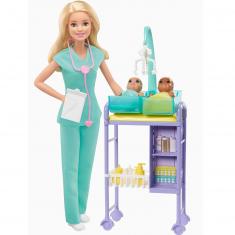 Coffret Barbie Métiers : Barbie Pédiatre