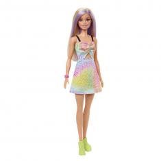 Poupée Barbie : Barbie Fashionista : mèches violettes