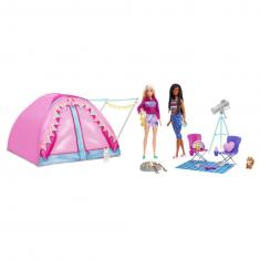 Coffret Barbie : Coffret 2 poupées Vive le camping