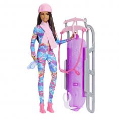 Poupée Barbie : Luge D'Hiver