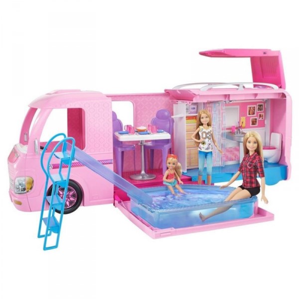 Camping Car Transformable Barbie - Mattel-FBR34