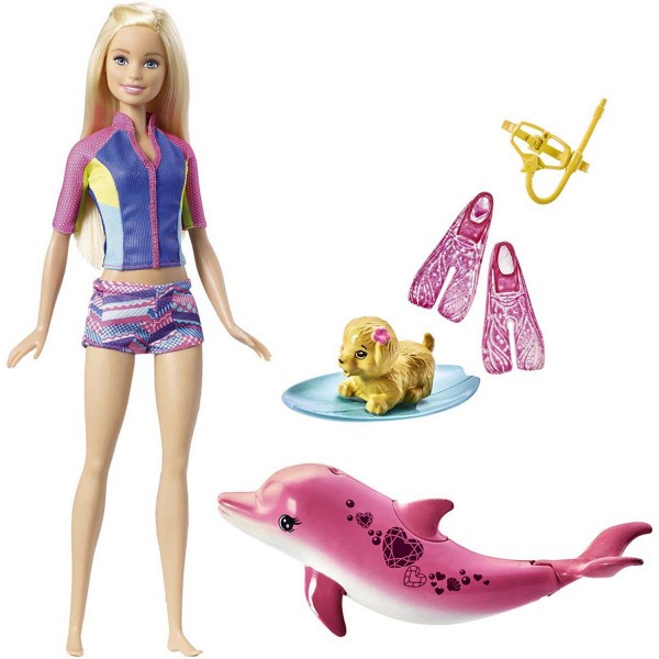 Poupée Barbie et son dauphin magique - Mattel-FBD63
