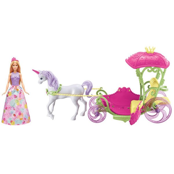 Poupée Barbie Dreamtopia : Barbie princesse et sa calèche - Mattel-DYX31