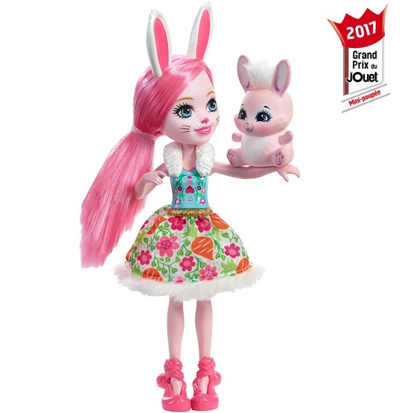 Mini-poupées Enchantimals : Bree Bunny et son ami Twist - Mattel-DVH87-DVH88