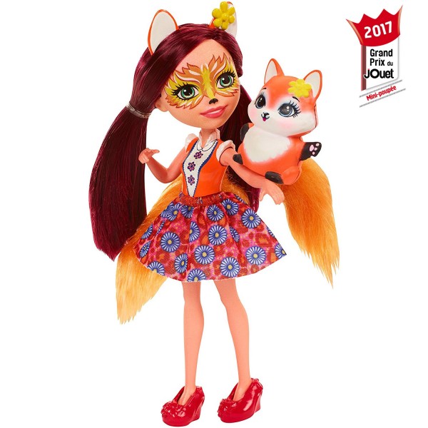 Mini-poupées Enchantimals : Felicity Fox et son ami Flick - Mattel-DVH87-DVH89