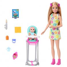  Set de caja de Barbie: Niñera Comida para bebé