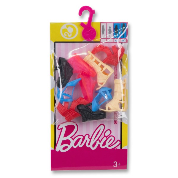 Barbie : Pack 5 paires de chaussures pour poupées Curvy et Tall - Mattel-FCR91-FCR93