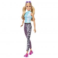 Poupée Barbie Fashionistas : Bas Zebre