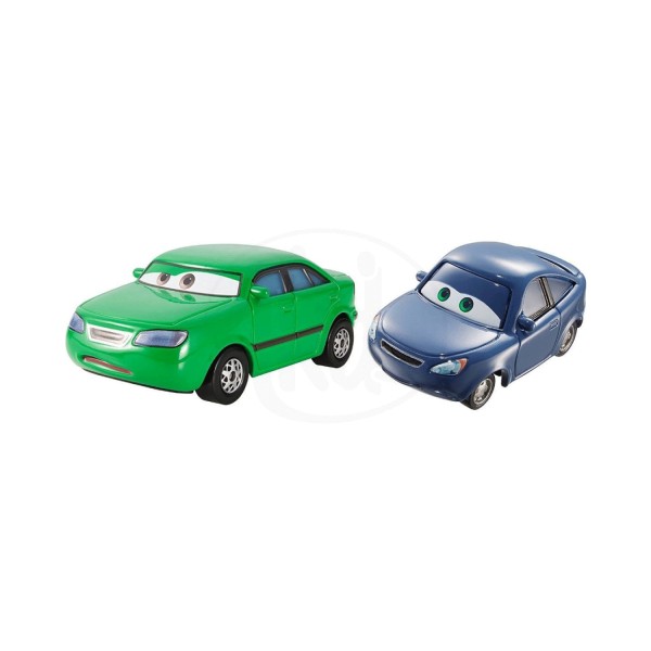 Voitures Cars - Coffret 2 véhicules : Dan Sclarkenberg et Kim Carllins - Mattel-Y0506-DHL16