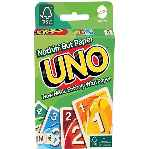 Uno Sustainable (100 % Papierausgabe) - Mattel-GTH23