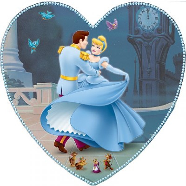 Puzzle 100 pièces - Princesses en  coeur : Cendrillon  - Hasbro-09817