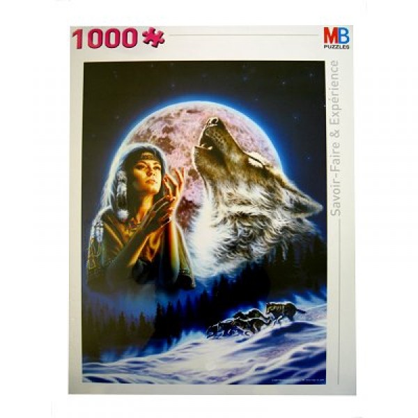 Puzzle 1000 pièces - L'Indienne au clair de lune - Hasbro-05406