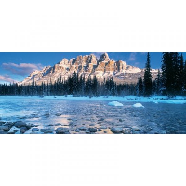 Puzzle 1000 pièces panoramique - Géo : Parc National de Banff, Canada - Hasbro-05665