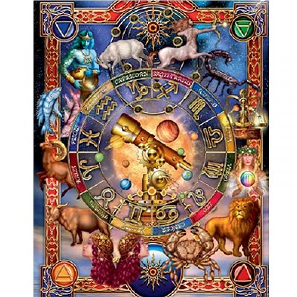 Puzzle 1000 pièces - Signes du zodiaque - MB-39604-30361
