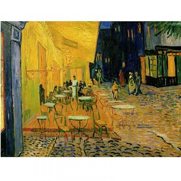Puzzle 1500 pièces - Van Gogh : La terrasse de café sur la place du forum - MB-30344