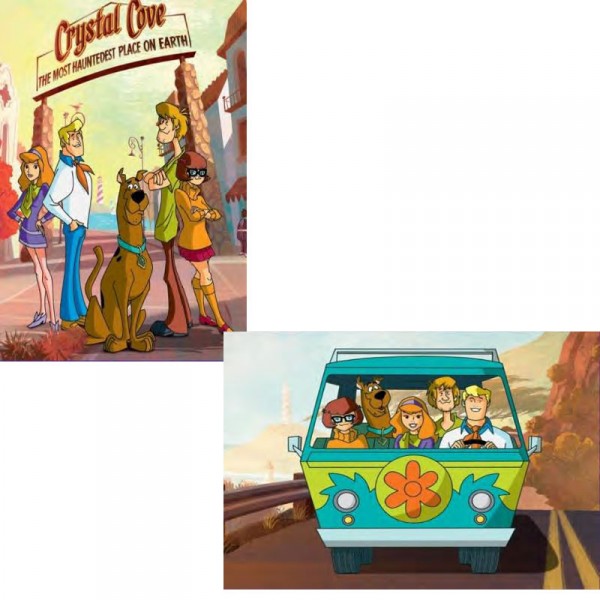 Puzzle 2 x 35 pièces : Scooby Doo, Scooby gang et Le van - MB-A3592-A3605
