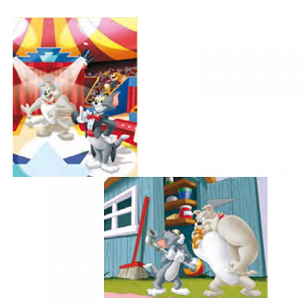 Puzzle 2 x 35 pièces : Tom et Jerry, Jerry est protégé et Bienvenue au spectacle - MB-A7660-A7663