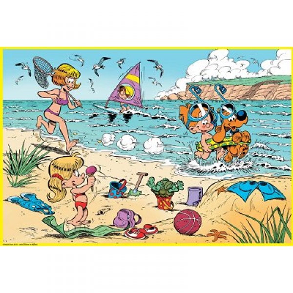 Puzzle 500 pièces - Boule et Bill : A la plage - MB-09809