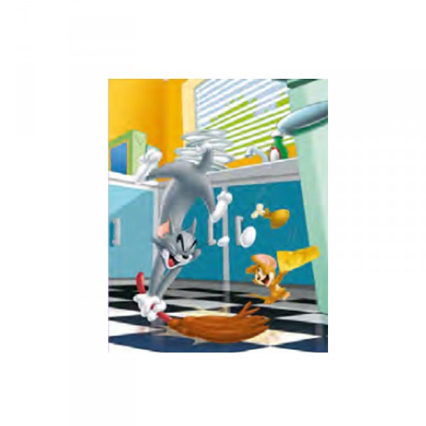 Puzzle 60 pièces : Tom et Jerry, Dans la cuisine - MB-A7666-A7670