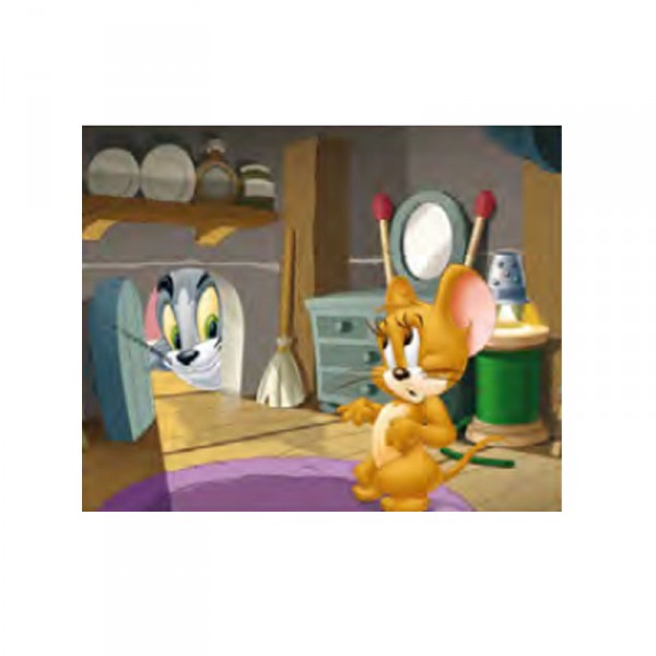 Puzzle 60 pièces : Tom et Jerry, Je suis chez moi ! - MB-A7666-A7667
