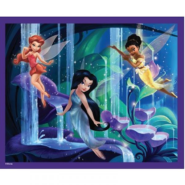 Puzzle 60 pièces - Disney Fairies : Les Elfes sous la cascade - Hasbro-06884