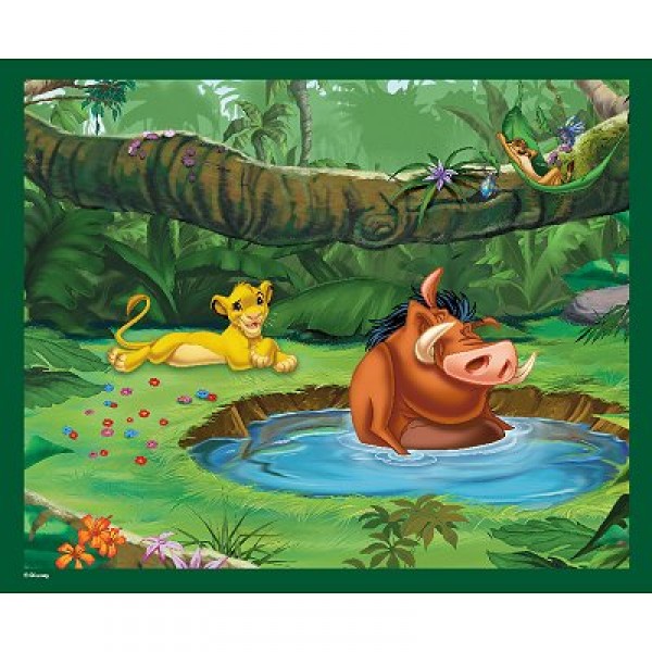 Puzzle 60 pièces - Le Roi Lion : Pumba prend son bain - Hasbro-06861