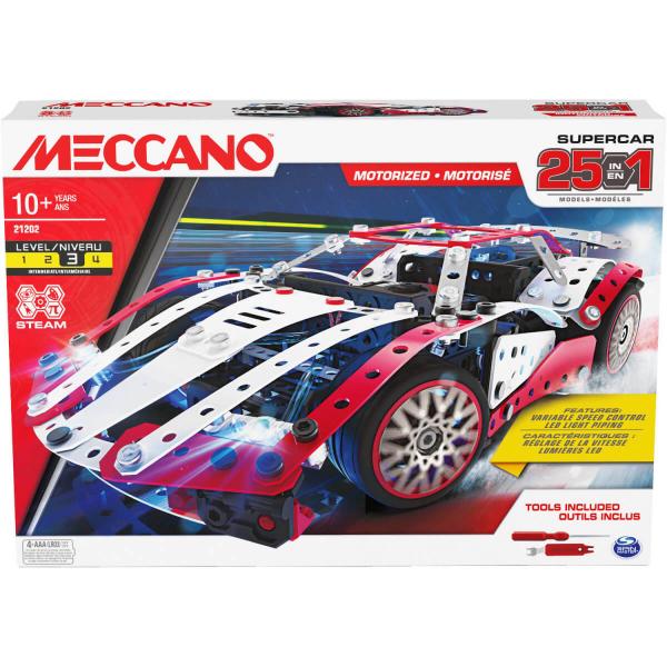 Meccano: Red Supercar: 25 models - Meccano-6062054