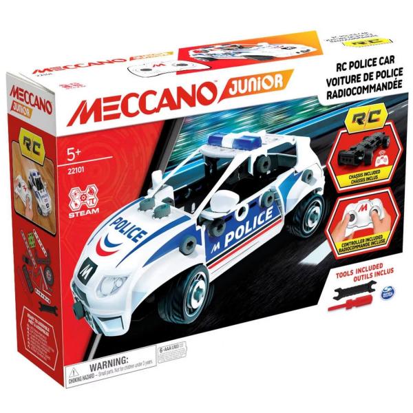 Meccano Junior – Mein ferngesteuertes Polizeiauto - Meccano-6064177