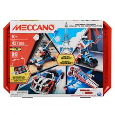 Meccano construction case - 437 pieces
