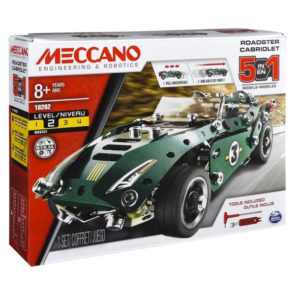 Meccano : Cabriolet à rétro friction 5 modèles - Meccano-6040176