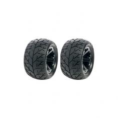 Tyre set pre-mounted "Velocity 4.0", black rims 17mm Hex, fits SUMMIT, REVO Medial Pro