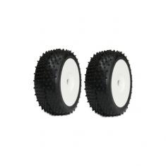 Tyre set pre-mounted "Turbo RC M2 Medium" , fits "Buggy 1/8" 17mm Hex Rims Medial Pro