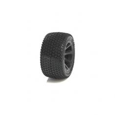 Tyre set pre-mounted "Matrix 2.2", Black rims fits REVO 1/16 series Medial Pro