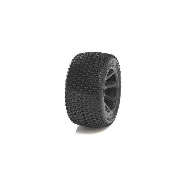 Tyre set pre-mounted "Matrix 2.2", Black rims fits REVO 1/16 series Medial Pro - MPR-MP-5125