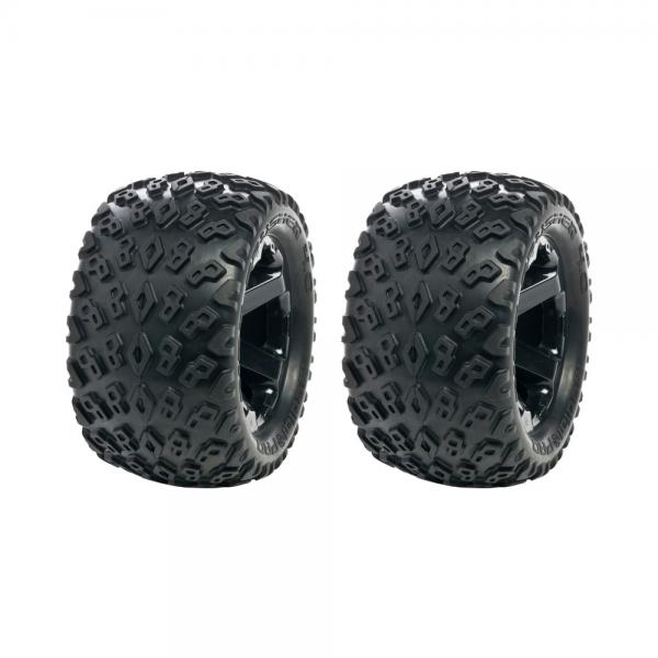 Tyre set pre-mounted "Dirt Crusher 4.0", Black rims 17mm Hex, fits SUMMIT, REVO Medial Pro - MPR-MP-5805