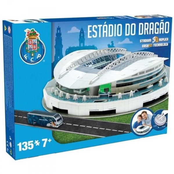 Puzzle 3D 135 pièces : Stade de foot : Le stade du Dragon (FC Porto) - Megableu-035102
