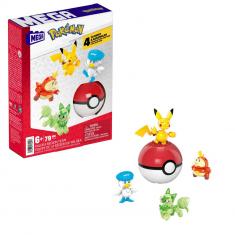 Construction Mega Pokémon : 4 Figurines Et 1 Poké Ball