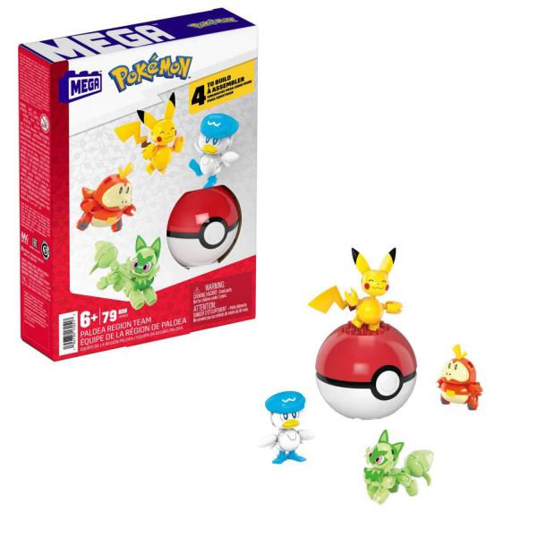 Construction Mega Pokémon : 4 Figurines Et 1 Poké Ball - Mattel-HPX92