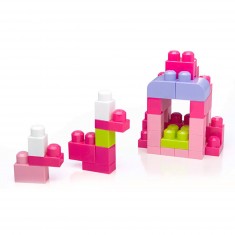 Megabloks : Sac médium rose