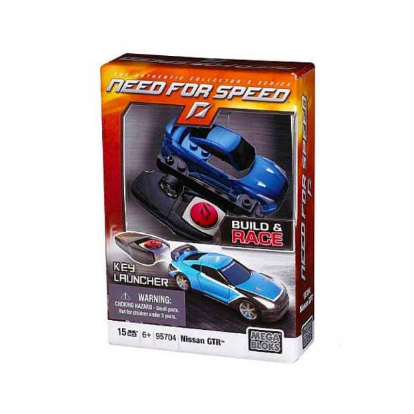 Voiture à construire et clé de propulsion : Need For Speed : Nissan GT-R - Megabloks-95704