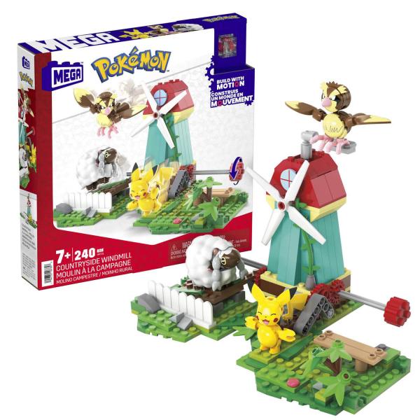 Mega-Pokémon zum Bauen: Windmühle auf dem Land - Megaconstrux-HKT21