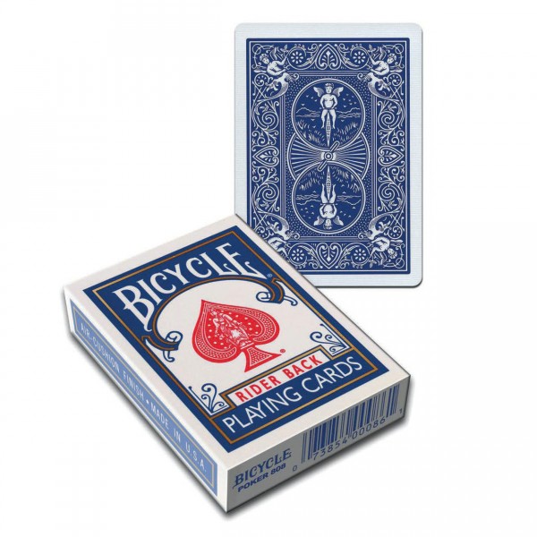 Cartes à jouer : Jeu de 54 cartes Bicycle format bridge : Bleu ou rouge - Megagic-BRB