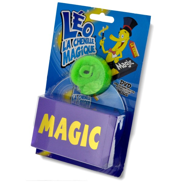 Léo la chenille magique avec boîte à apparition et DVD : Vert - Megagic-CH2-2