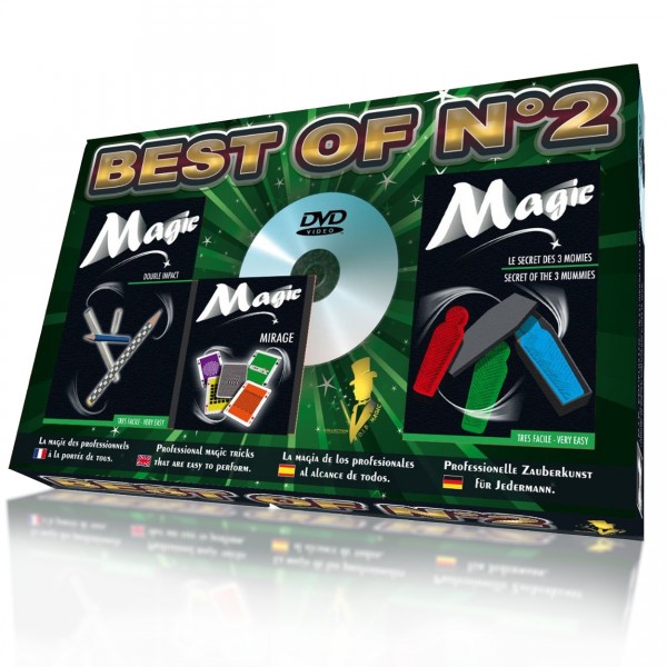 Magie : Coffret Best Of n°2 : Le secret des 3 Momies, Double Impact & Jeu de cartes Mirage - Megagic-BES2