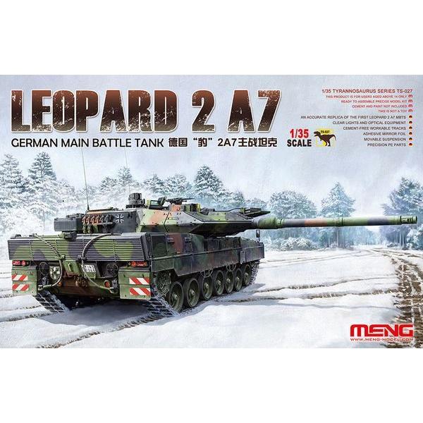 German Main Battle Tank Leopard 2 A7 - 1:35e - MENG-Model - TS-027