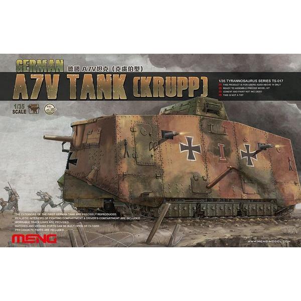 German A7V Tank (Krupp) - 1:35e - MENG-Model - TS-017